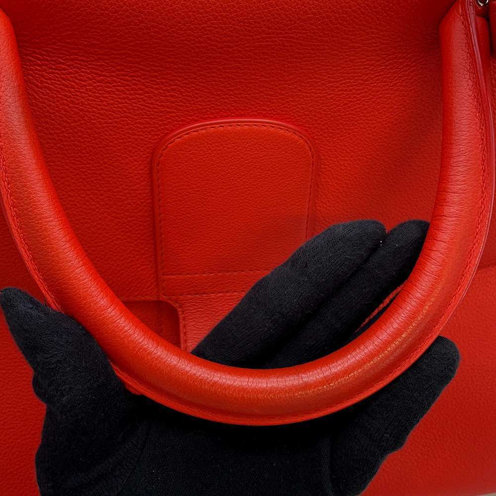Delvaux Brillon GM 2way Shoulder Bag Red - Picture 14 of 16
